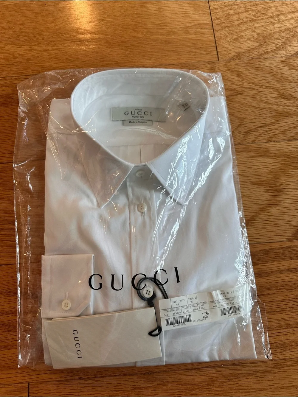 Gucci Classic White Men's Dress Shirt